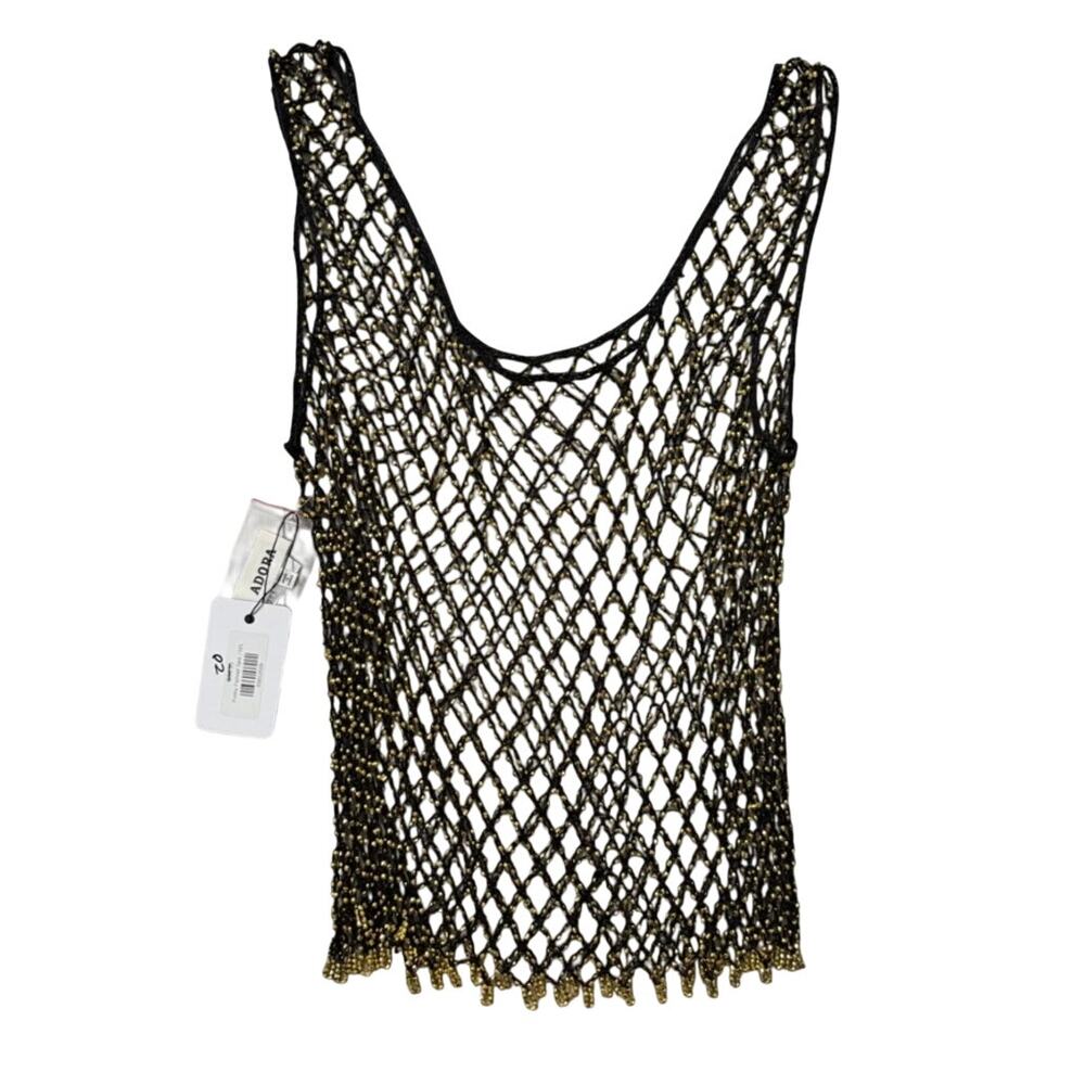 Adora Finley Fishnet Tank L NWT